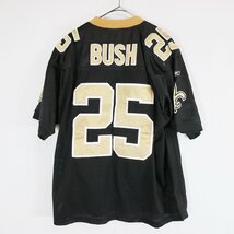 Reebok リーボック NFL ニューオーリンズ・セインツ 半袖 ゲームシャツ プロチーム アメフト ブラック ( メンズ 48 ) N2841 1円スタート_画像2