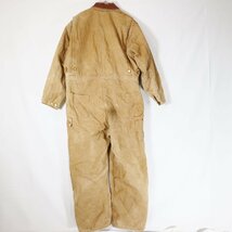 USA製 Carhartt カーハート オールインワン ワークウェア 日曜大工 DIY 作業着 ブラウン ( メンズ 48R ) M6585 1円スタート_画像2