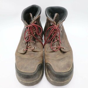 RED WING SHOES レッドウィング 本革 レザ- トレッキングブーツ 登山 ダークブラウン ( メンズ 10.5 ≒ 28.5cm ) KA0342 1円スタート