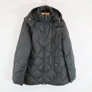 SALE///// BURBERRY LONDON バーバリー ロンドン ダウンコート 裏地バーバリーチェック ブラック ( レディース L~XLサイズ相当 ) N4288