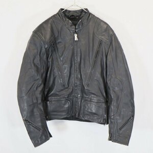 Jtreetline leather racing leather jacket motorcycle Biker circuit running for black ( men's 44 ) N3899 1 jpy start 