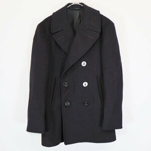 40-50s the US armed forces the truth thing US.NAVY pea coat Vintage military America army navy military uniform navy ( men's 36 ) N3611 1 jpy start 