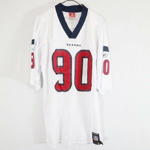 Reebok リーボック NFL ヒューストン・テキサンズ 半袖 ゲームシャツ プロチーム アメフト ホワイト ( メンズ L ) N2980 1円スタート
