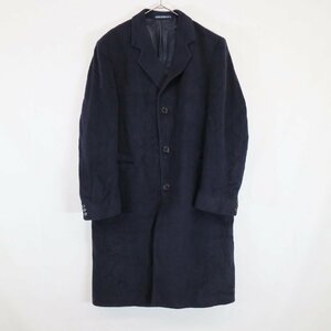  Британия производства UNKNOWN Пальто Честерфилд кашемир . внешний защищающий от холода winter одежда ходить на работу темно-синий ( мужской XL ) M7961 1 иен старт 