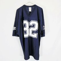 NFL ダラス・カウボーイズ 半袖 ゲームシャツ プロチーム アメフト ネイビー ( メンズ 2XL ) N3554 1円スタート_画像1