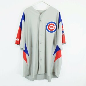 majestic MLB シカゴ・ブルズ ゲームシャツ ベースボール プロチーム スポーツ グレー ( メンズ XL ) N2888 1円スタート