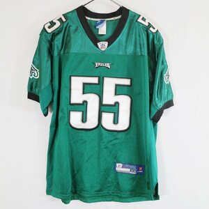 Reebok リーボック NFL フィラデルフィア・イーグルス ゲームシャツ スポーツ アメフト グリーン ( メンズ 50 ) N2934 1円スタート