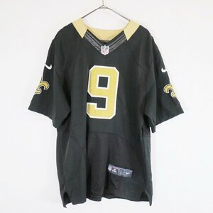 NIKE Nike NFL New Orleans Saints short sleeves game shirt Pro team american football black ( men's 44 ) N2819 1 jpy start 