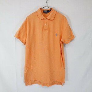 Polo by Ralph Lauren ポロラルフローレン S/S ポロシャツ 鹿の子 半袖 カジュアル 無地 オレンジ ( メンズ M ) M9463 1円スタート