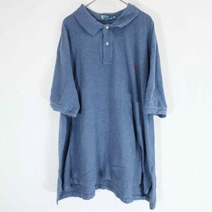 Polo by Ralph Lauren ラルフローレン S/S ポロシャツ ワンポイントロゴ サマー ネイビー ( メンズ 3XB ) M9438 1円スタート