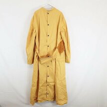 50s The Craddock Uniforms ロングコート ヴィンテージ イエロー ( レディース XLサイズ相当 ) M9788 1円スタート_画像1