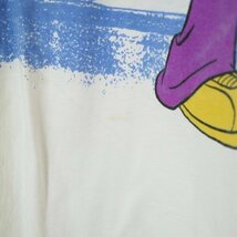 90s USA製 Disney ディズニー ミッキー ミニー 半袖 プリントTシャツ ホワイト ( メンズ ONE SIZE(XL相当） ) M9764 1円スタート_画像7