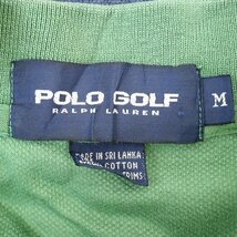 POLO GOLF Ralph Lauren ポロゴルフ S/S ポロシャツ ワンポイントロゴ サマー グリーン ( メンズ M ) M9439 1円スタート_画像7