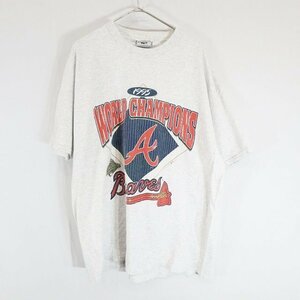 90s USA製 Lee リー 半袖 プリントTシャツ スポーツ プロチーム 野球 グレー ( メンズ XL ) M9750 1円スタート