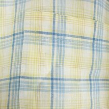 Brooks Brothers ブルックスブラザーズ 半袖 チェックシャツ サマー 異素材 チェック ( メンズ L ) M9677 1円スタート_画像6