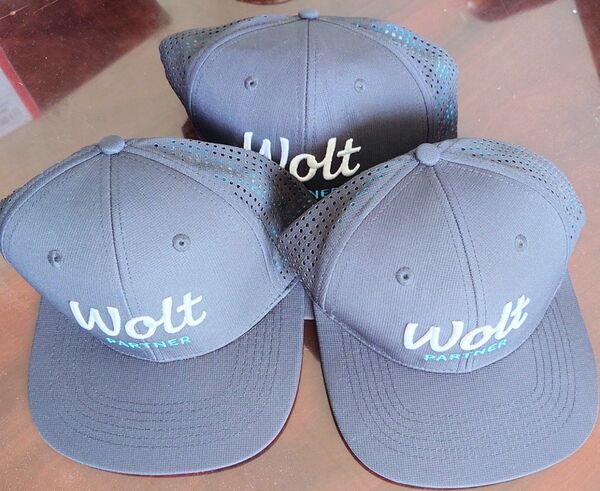 新品 wolt キャップ 帽子 3点セット ウォルト 配達用帽子 作業用 男性用 女性用 男女兼用