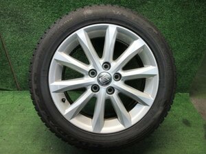 トヨタ 純正 17インチ 17x7J PCD114.3 +45 5H 215/55R17 1本　200系 クラウン 等　　2024.3.1.O.18-1F　24020059