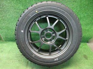 鍛栄舎 15インチ 15x6J PCD100 +39 4H 185/60R15 1本　ヴィッツ 等　スペア 用 等　　2024.5.10.O.8-1F　24031656