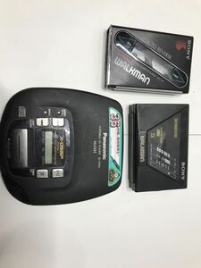 [CV0293]SONY WALKMAN WM-101,WM-F550C,Panasonic SL-S600 cassette player...3 pcs together Junk 