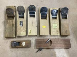 M-6318 [ including in a package un- possible ]980 jpy ~ present condition goods can na plane hand plane 8 point summarize pcs manner / Fuji hawk / river ./. next other carpenter's tool hand tool 