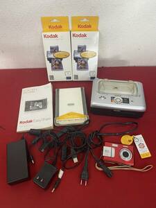 M-6216 ⑦ [ including in a package un- possible ]980 jpy ~ present condition goods Kodak EasyShare printer dock series3 printer digital camera cut ridge set electrification has confirmed 