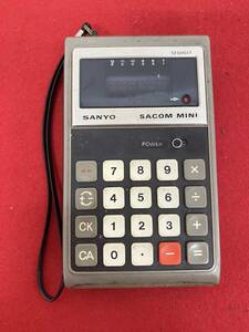 M-6209 [ including in a package un- possible ]980 jpy ~ present condition goods SANYO/ Sanyo SACOM MINI calculator CX-2001C. chronicle count machine office work supplies 