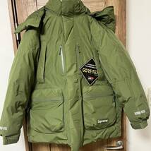 【新品、未使用】シュプリーム GORE-TEX ダウン size L カラーオリーブ_画像2