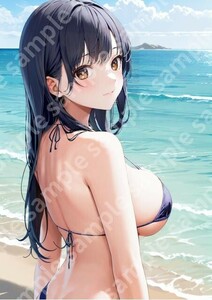 J2048 山田杏奈 僕の心のヤバイやつ 僕ヤバ A4 同人 イラスト 巨乳 美少女 美女 水着 コスプレ Anime アニメ ポスター セクシー エロ acg