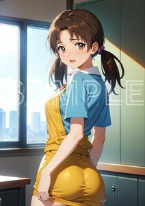 J2274 洞木ヒカリ 新世紀エヴァンゲリオン エヴァ EVANGELION A4 同人 イラスト 美少女 美女 下着 コスプレ ポスター エロ .