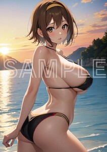 J3754 田井中律 けいおん！ A4 同人 イラスト 巨乳 美少女 美女 下着 水着 コスプレ Anime アニメ ポスター セクシー エロ acg