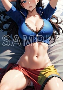 J2430 ニコ・ロビン ワンピース ONE PIECE A4 同人 イラスト 美少女 美女 下着 水着 コスプレ アニメ ポスター セクシー エロ acg.