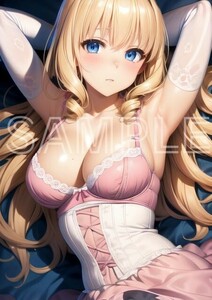 J2441 ラティファフルーランザ 甘城ブリリアントパーク 甘ブリ A4 同人 イラスト 美少女 美女 下着 コスプレ ポスター エロ .