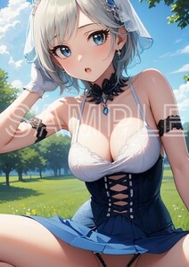 J3507 アイドルマスター シンデレラガールズ アナスタシア デレマス A4 同人 イラスト 美少女 美女 下着 コスプレ ポスター エロ .