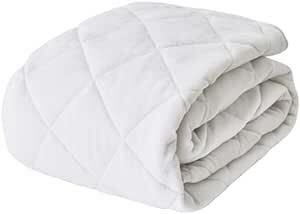 アクア (AQUA) 敷きパッド ベッドパッド パッドシーツ 綿100% コットン ふわさら ごわごわしない タオル 生地 ダブル