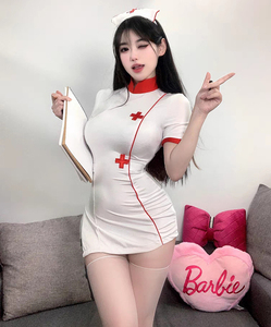 * postage included *JG-2 L size cosplay nurse uniform sexy ..ero nurse wild slit body suit Play suit 