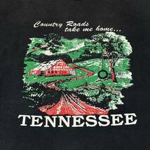 90s Unkown Tennessee Country Roads take me home Print Tee 90年代 テネシー カントリーロード プリント Tシャツ vintage ヴィンテージ_画像4