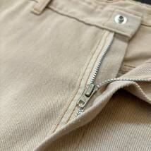 70s Gaslight Leather Piping Cotton Polyester Twill Chino Trousers 70年代 レザーパイピング ツイル チノパン チノトラウザー vintage_画像5