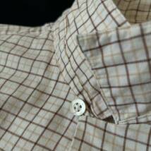 90s Polo Ralph Lauren Cotton Plaid Open Collar Shirt 90年代 ポロ ラルフローレン コットン チェック オープンカラーシャツ vintage_画像5