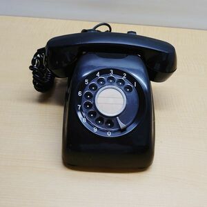 昭和レトロ　ダイヤル式　電話機　黒　600－A2/TMG-N74
