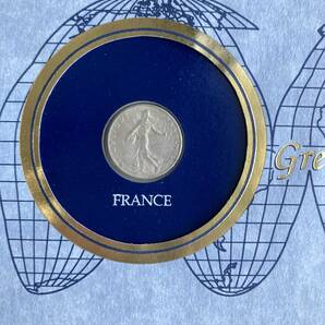 銀貨 世界の偉大な歴史的銀貨コレクション フランクリン・ミント サンチーム貨 フランスの画像3