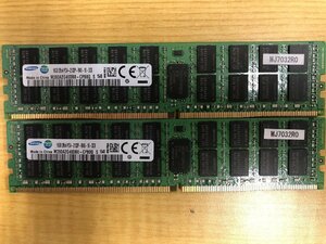 【中古品・現状渡し】SAMSUNG 16GB 2R×4 PC4-2133P-RA0-10 MJ7032R0 DDR4 2枚セット