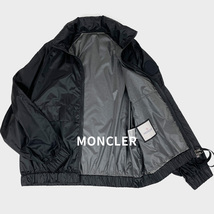 MONCLER モンクレール 19AW ビッグロゴワッペン 軽量 ナイロン ジャケット S ブラック 黒 メンズ GROSEILLE GIUBBOTTO 定価11万 高級_画像1