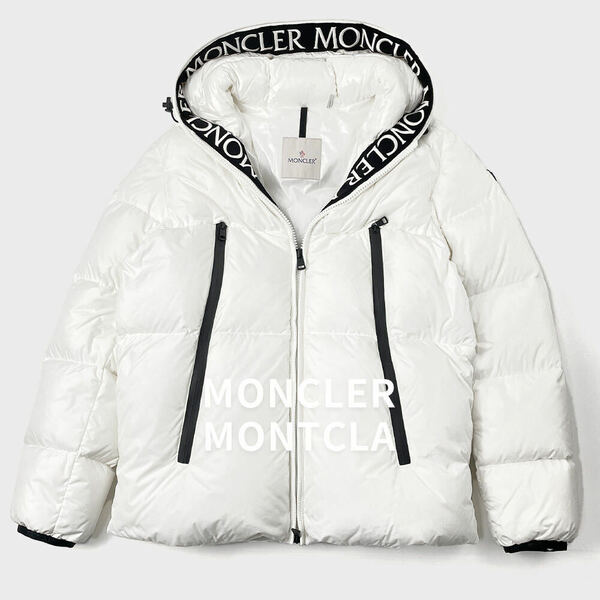 美品 MONCLER MONTCLA モンクレール モンクラ ダウンジャケット 4 白 ホワイト メンズ XL 定価29.8万円 大きいサイズ 最高峰