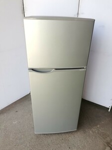 管理22(中古良品、東大阪渋川町引取大歓迎) SHARP シャープ ノンフロン冷凍冷蔵庫 118L SJ-H12B-S 家電