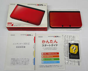  Nintendo 3DS LL red black box instructions attaching # operation OK#