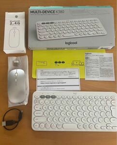 ロジクール K380 マルチデバイス Bluetoothキーボード K380OW 【オマケ】ワイヤレスマウス