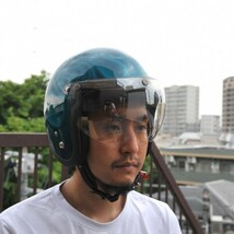 72JAM ジェットヘルメット&シールドセット JP MONO HELMET - オフアイボリー フリーサイズ:57-60cm未満 +開閉式シールド APS-02 JPIM-6_画像9