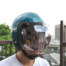 72JAM ジェットヘルメット&シールドセット JP MONO HELMET - オフアイボリー XLサイズ:60-62cm +開閉式シールド JCBN-03 JPIM-6L_画像9