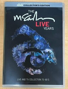 PAUL McCARTNEY / THE McCARTNEY LIVE YEARS - LIVE AND TV COLLECTION - (2DVD) BEATLES