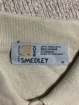 John Smedley/ジョンスメドレー 英国製 最高級品 シーアイランド コットン ニット ポロシャツ コットン ベージュ XS_画像6